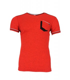 Club Ju - v hals t-shirt rood