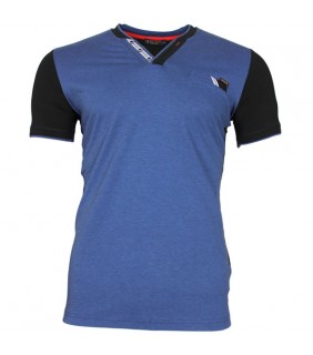 Club Ju - v hals t-shirt blauw